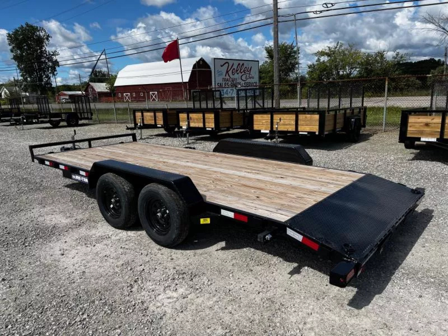 New 2025 Sure-Trac 7 x 18 (16+2) C-Channel Car Hauler Trailer 7K