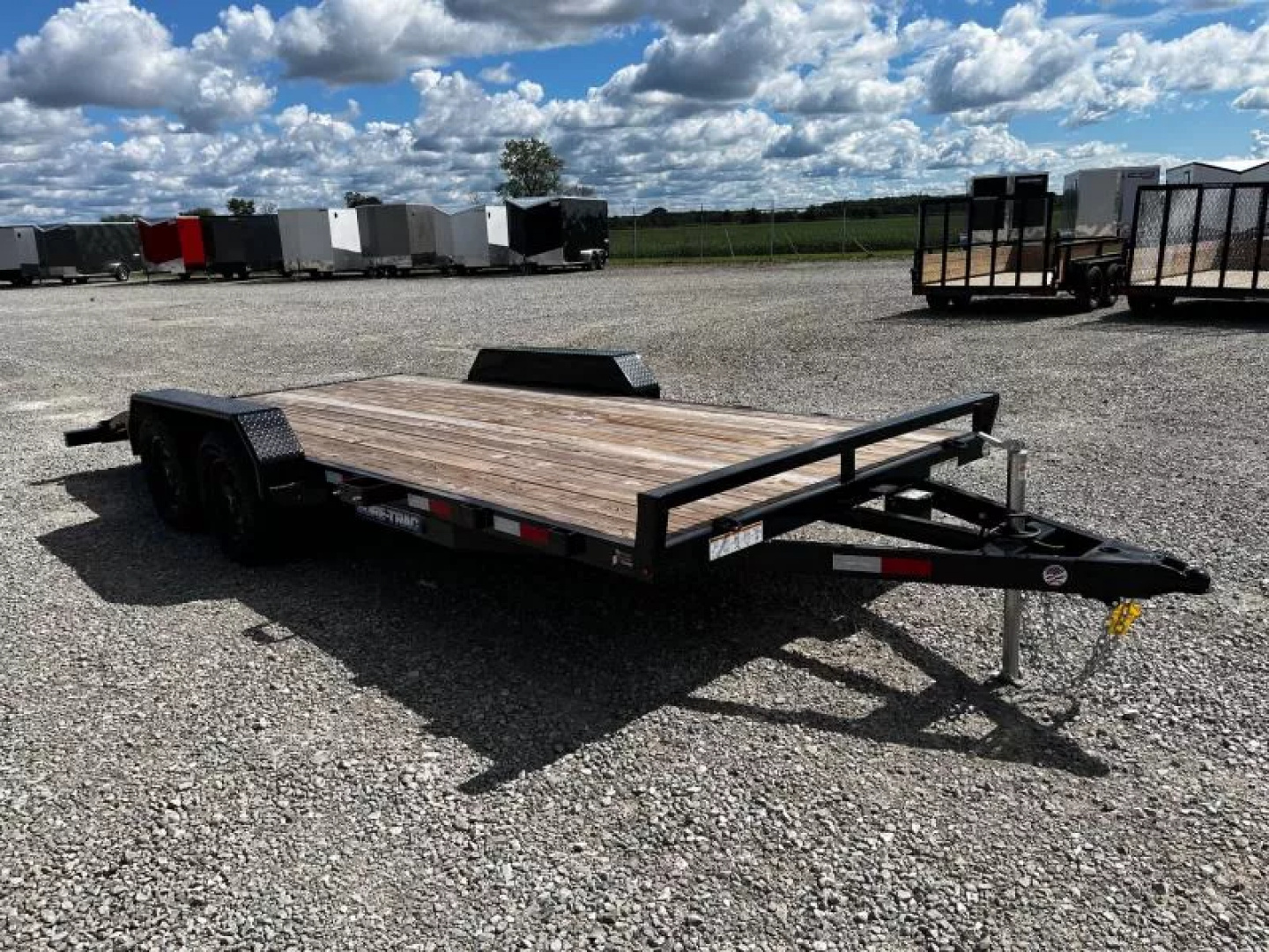 New 2025 Sure-Trac 7 x 18 (16+2) C-Channel Car Hauler Trailer 7K