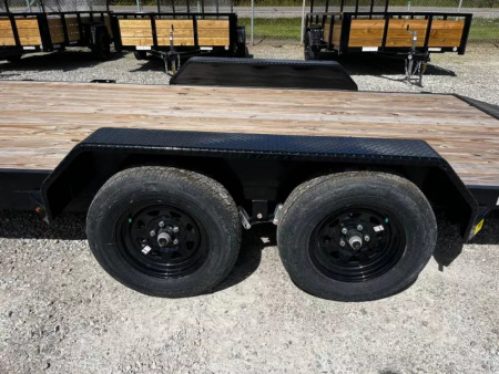 New 2025 Sure-Trac 7 x 18 (16+2) C-Channel Car Hauler Trailer 7K