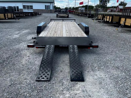 New 2025 Sure-Trac 7 x 18 (16+2) C-Channel Car Hauler Trailer 7K