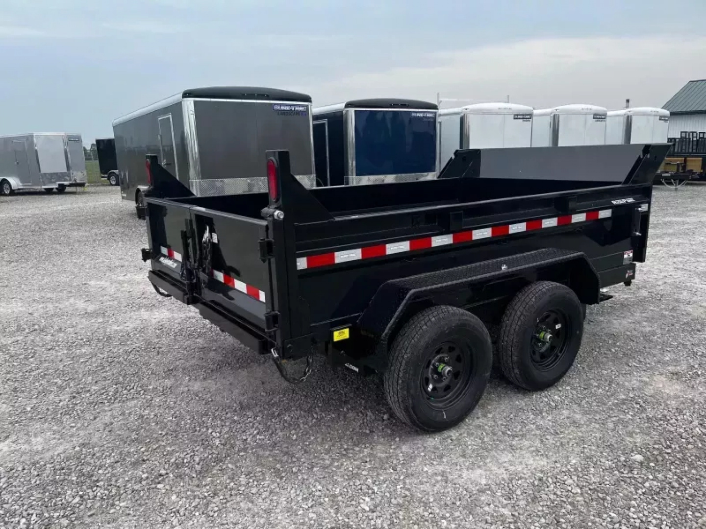 New 2026 Sure-Trac 72INx10 7K Single Ram Dump Trailer