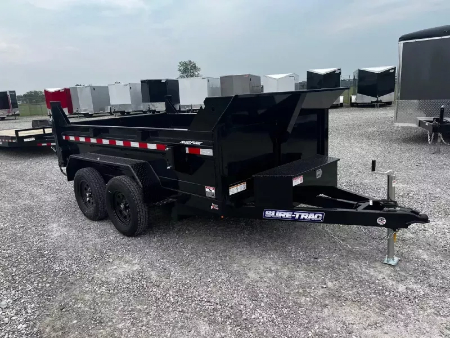 New 2026 Sure-Trac 72INx10 7K Single Ram Dump Trailer