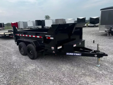 New 2026 Sure-Trac 72INx10 7K Single Ram Dump Trailer