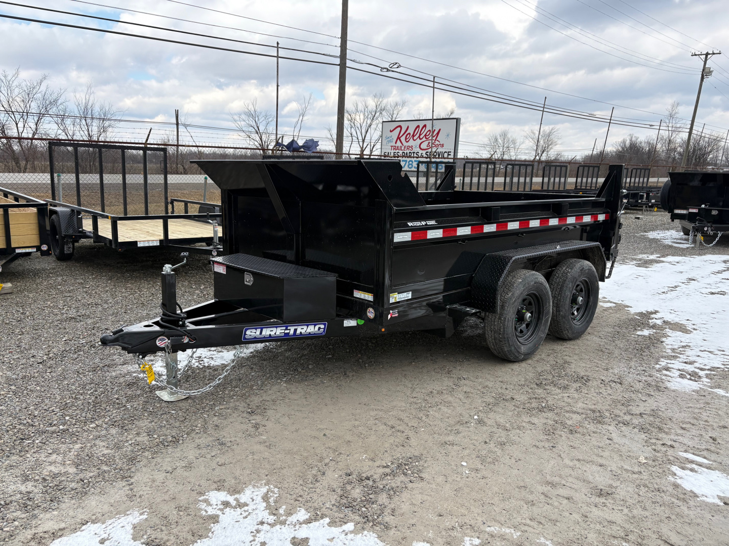 New 2025 Sure-Trac 72"x10 10K Single Ram Dump Trailer