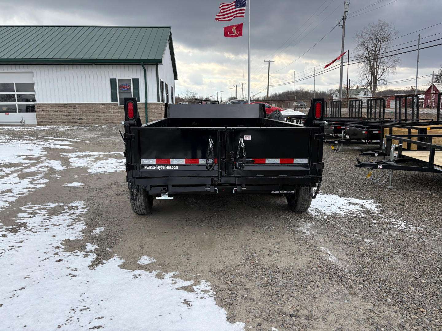 New 2025 Sure-Trac 72"x10 10K Single Ram Dump Trailer
