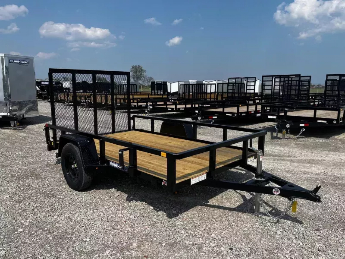 New 2025 Sure-Trac 6x10 Tube Top Utility Trailer