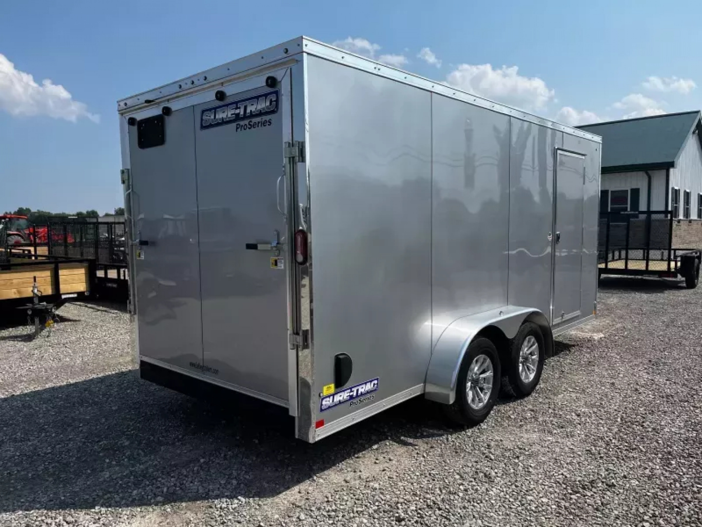 New 2025 Sure-Trac 7 x 16 Pro Series Enclosed Wedge Cargo Trailer 7K