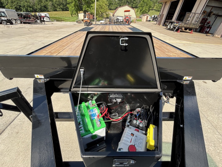 New 2026 Down 2 Earth Trailers 24' Deckover - Hydraulic Tilt Trailer w/ Winch Plate - 14000#GVWR