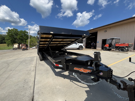 New 2026 Down 2 Earth Trailers 24' Deckover - Hydraulic Tilt Trailer w/ Winch Plate - 14000#GVWR