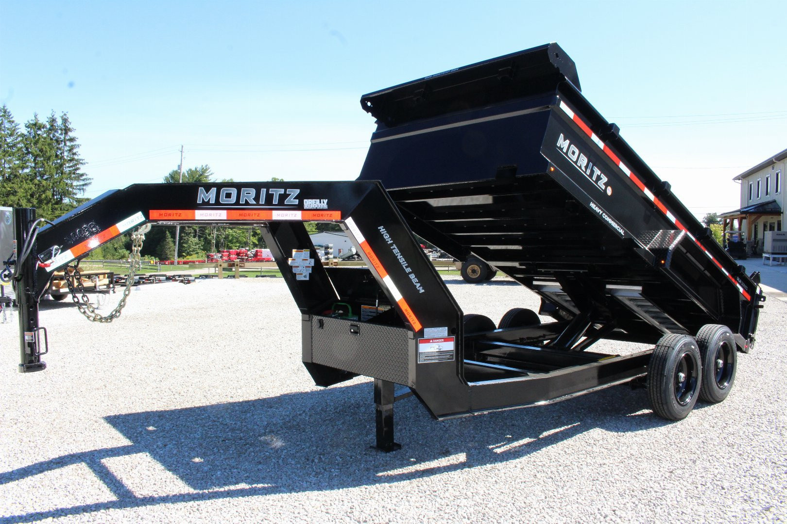 New 2026 Moritz 6' 10" x 14' Heavy Commercial DLH Series Dump Trailer - 16000# GVW