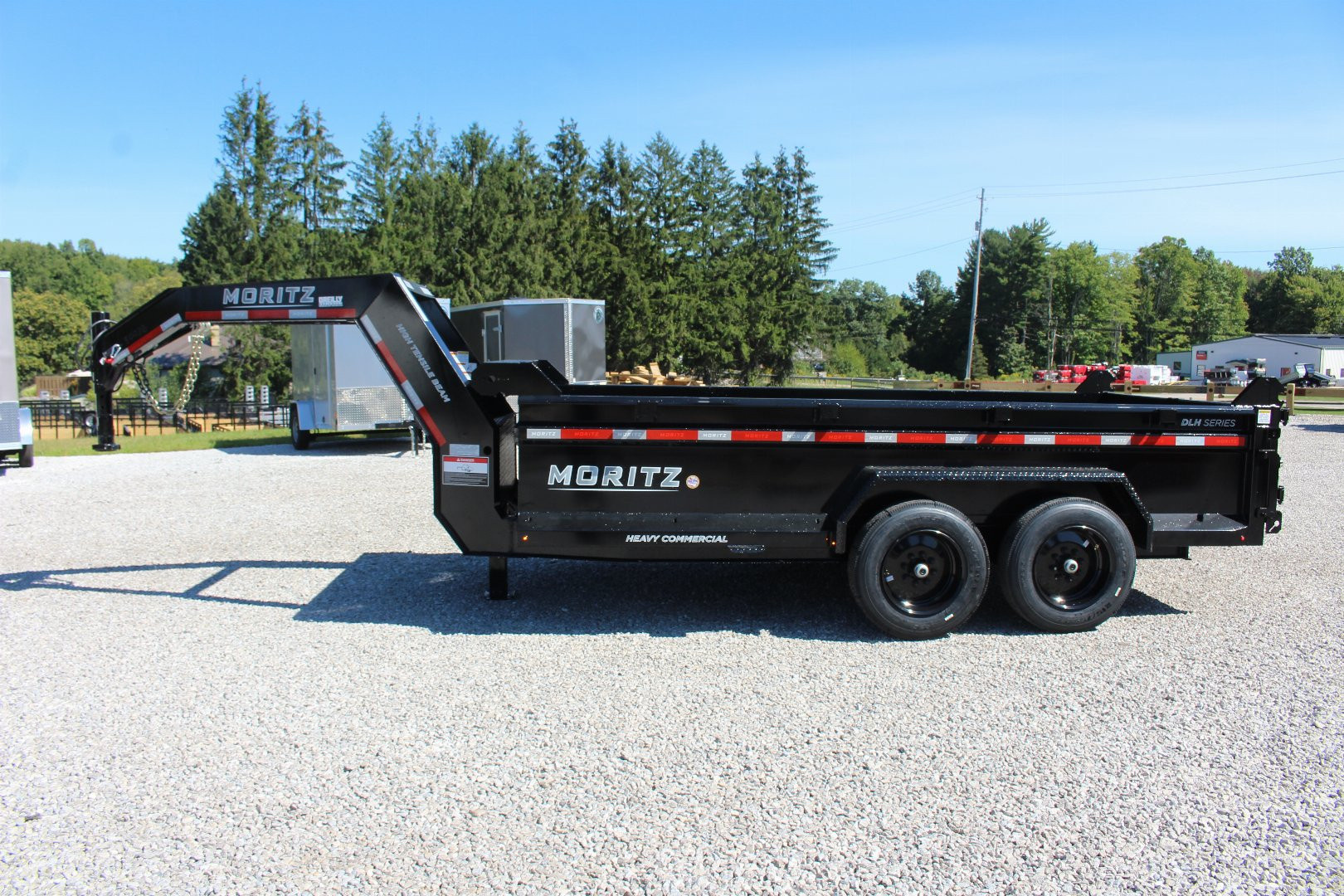 New 2026 Moritz 6' 10" x 14' Heavy Commercial DLH Series Dump Trailer - 16000# GVW