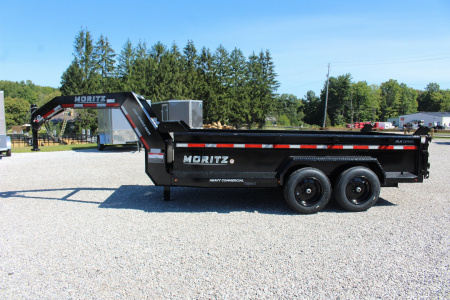 New 2026 Moritz 6' 10" x 14' Heavy Commercial DLH Series Dump Trailer - 16000# GVW