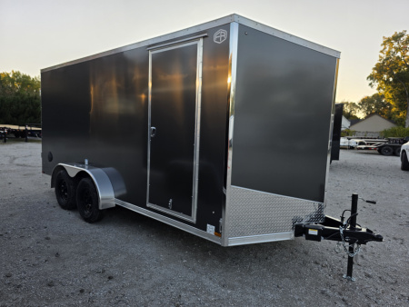 New 2026 US Cargo 7X16 TANDEM AXLE 6'6 TALL RAMP DOOR 080 POLYCORE SCREWLESS Cargo / Enclosed Trailer