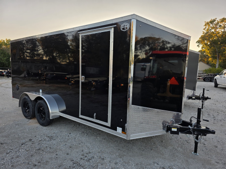 New 2026 US Cargo 7X16 TANDEM AXLE 6' TALL RAMP DOOR 080 POLYCORE SCREWLESS Cargo / Enclosed Trailer