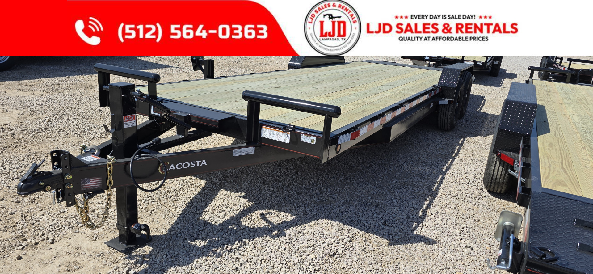 New 2026 Lacosta - 83" x 24' - Trailer Car Hauler