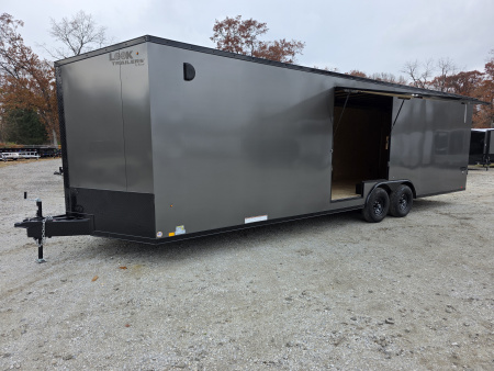 New 2026 Look Trailers SCREWLESS 8.5x28 BLACKOUT 7' INSIDE ESCAPE DOOR SXS UTV GOLF CART 5200LB RACE TRAILER Cargo / Enclosed Trailers