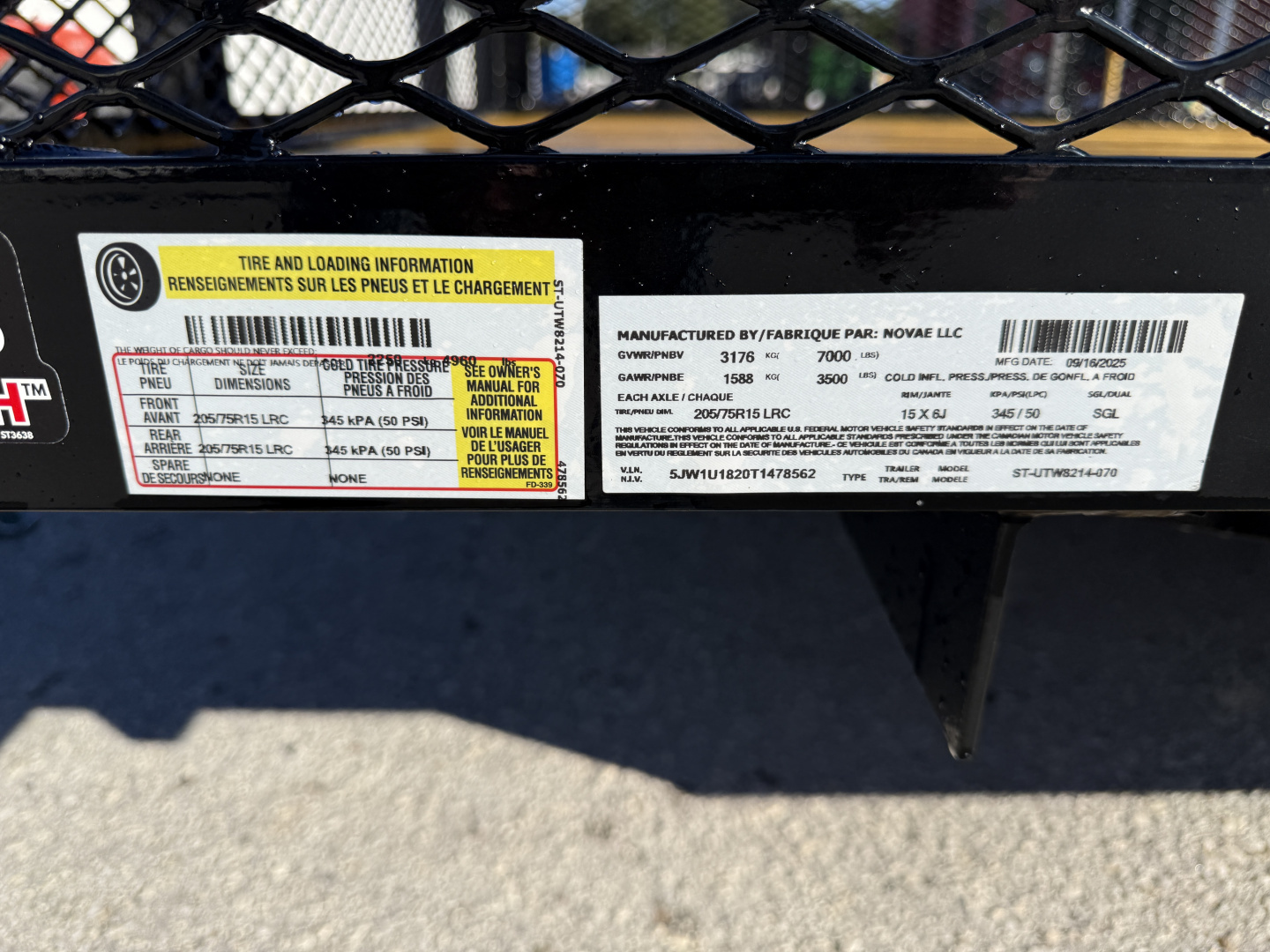 New 2026 Sure-Trac 7x14 7K Tube Top Utility W/ 2' Mesh Sides Utility Trailer