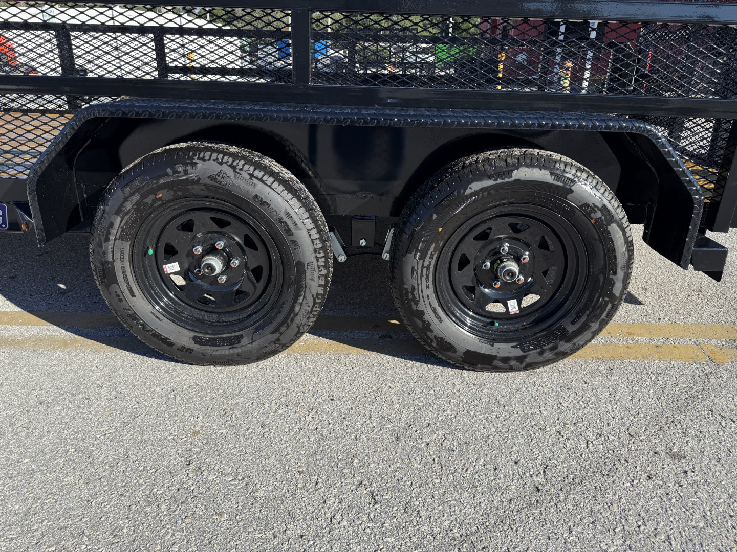 New 2026 Sure-Trac 7x14 7K Tube Top Utility W/ 2' Mesh Sides Utility Trailer