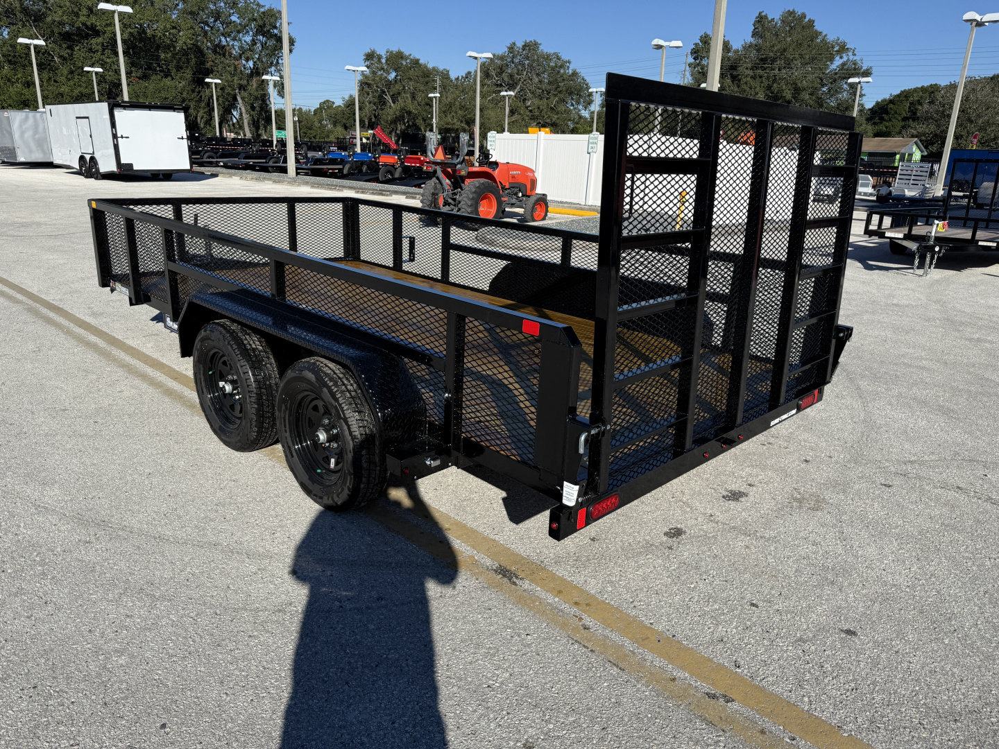 New 2026 Sure-Trac 7x14 7K Tube Top Utility W/ 2' Mesh Sides Utility Trailer