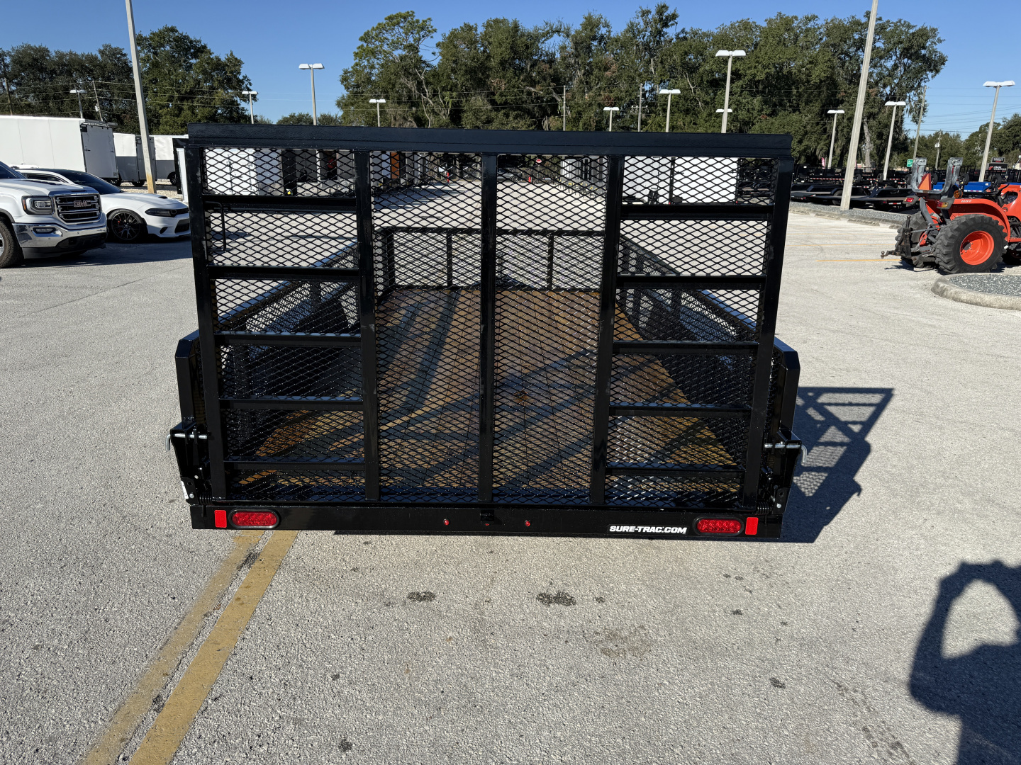 New 2026 Sure-Trac 7x14 7K Tube Top Utility W/ 2' Mesh Sides Utility Trailer