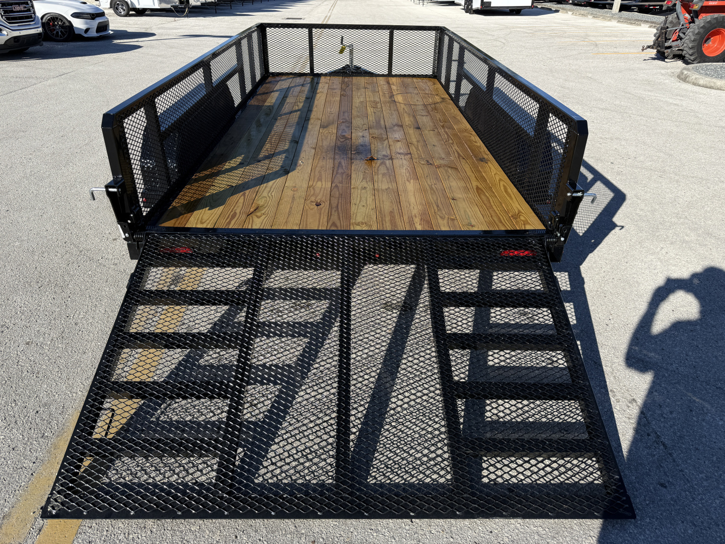 New 2026 Sure-Trac 7x14 7K Tube Top Utility W/ 2' Mesh Sides Utility Trailer