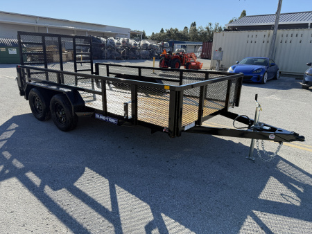 New 2026 Sure-Trac 7x14 7K Tube Top Utility W/ 2' Mesh Sides Utility Trailer