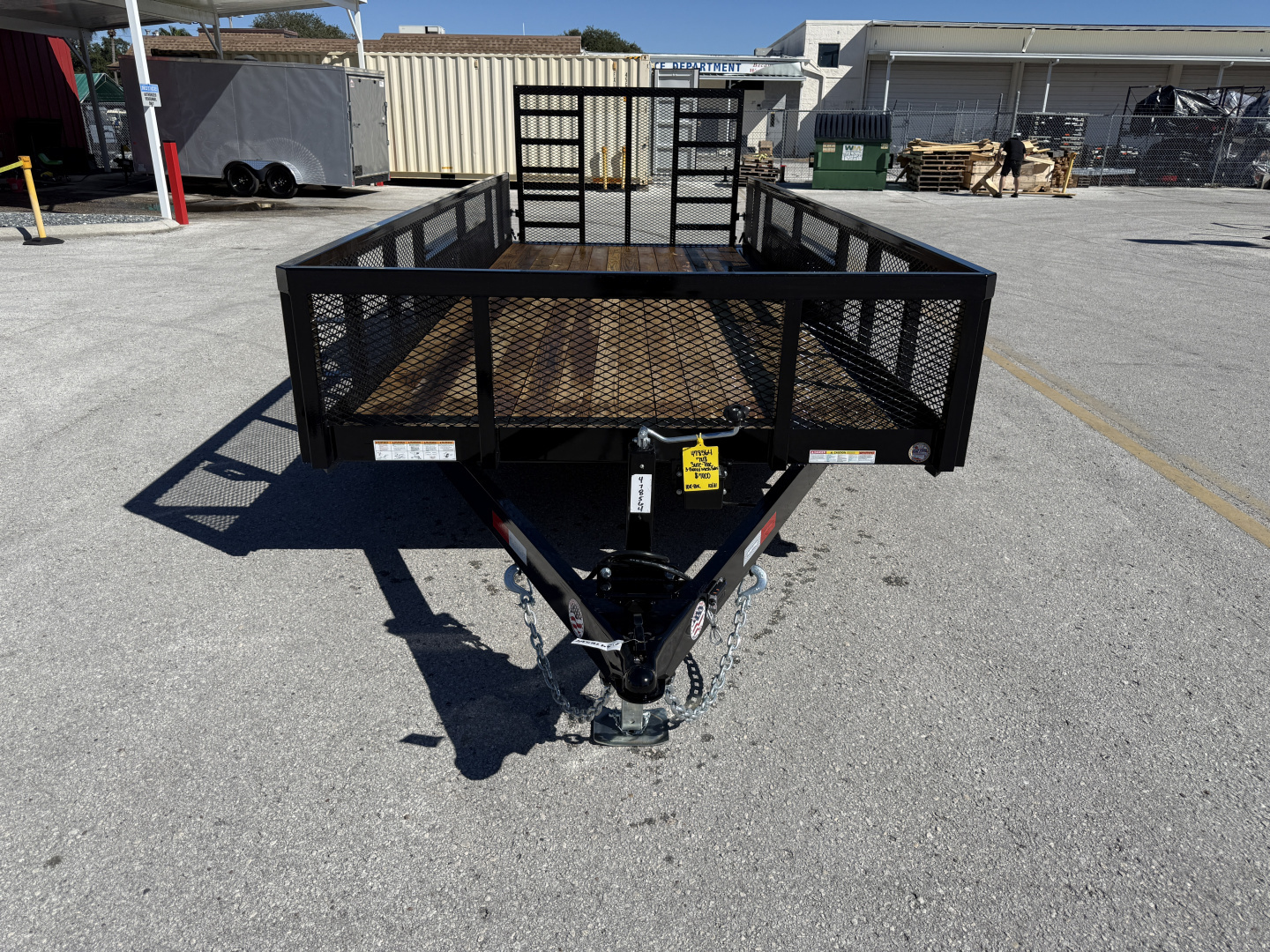 New 2026 Sure-Trac 7x18 10K Tube Top 2' Mesh Sides Utility Trailer