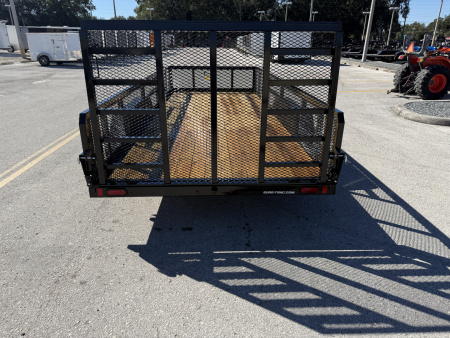 New 2026 Sure-Trac 7x18 10K Tube Top 2' Mesh Sides Utility Trailer