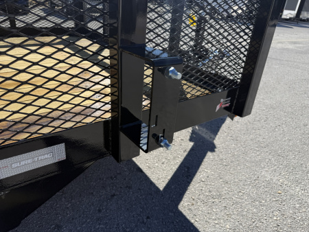 New 2026 Sure-Trac 7x18 10K Tube Top 2' Mesh Sides Utility Trailer