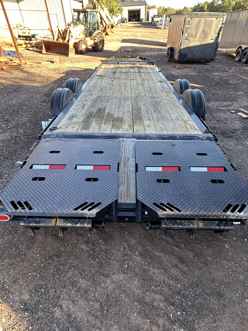Used REPO/USED 2025 PJ Trailers 83"x24 Tandem Axles-7K Axles- Equipment Trailer-Pintle Hitch