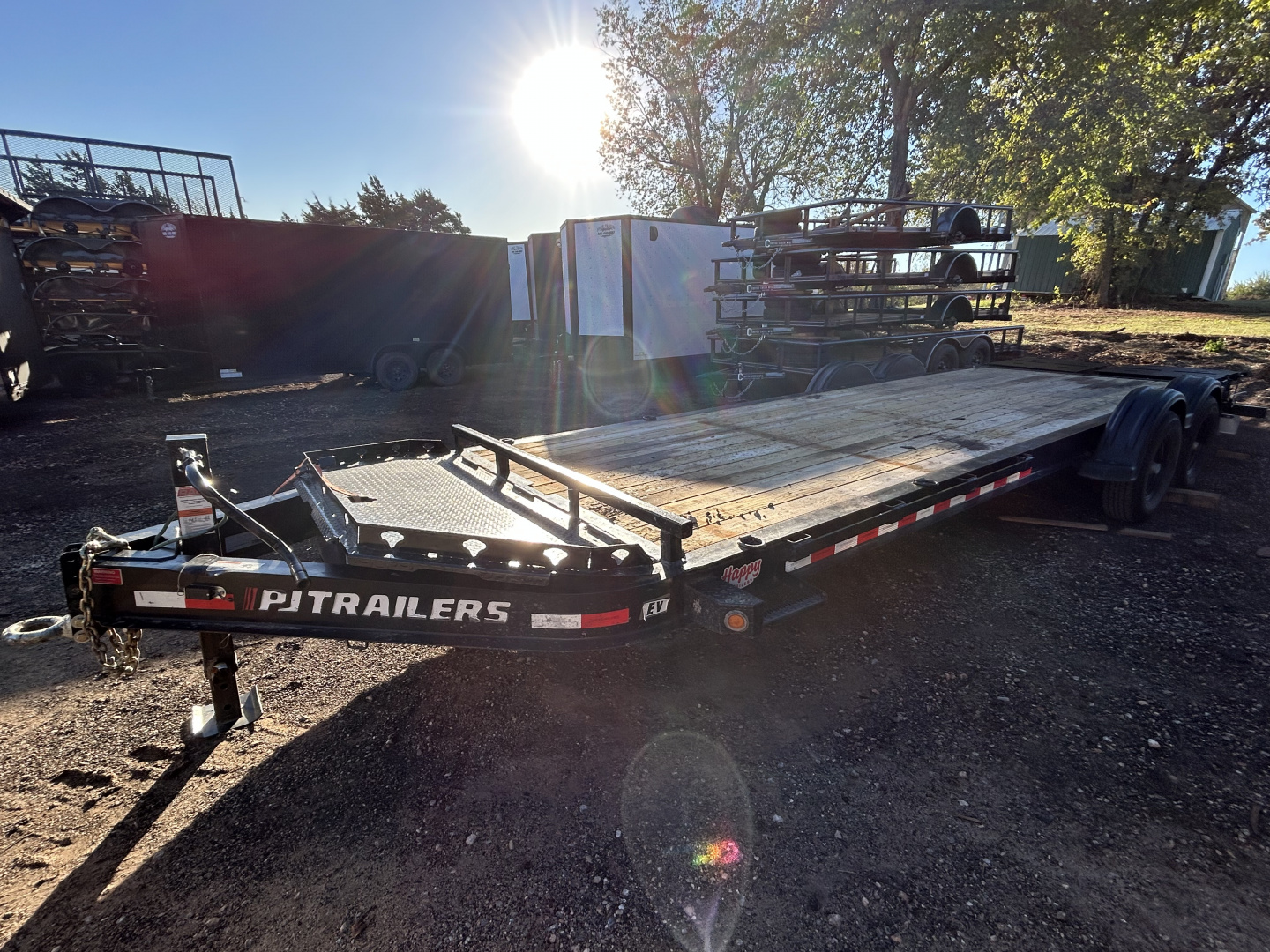 Used REPO/USED 2025 PJ Trailers 83"x24 Tandem Axles-7K Axles- Equipment Trailer-Pintle Hitch