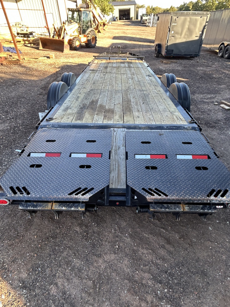 Used REPO/USED 2025 PJ Trailers 83"x24 Tandem Axles-7K Axles- Equipment Trailer-Pintle Hitch