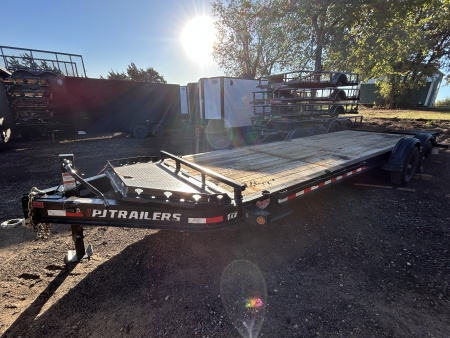 Used REPO/USED 2025 PJ Trailers 83"x24 Tandem Axles-7K Axles- Equipment Trailer-Pintle Hitch