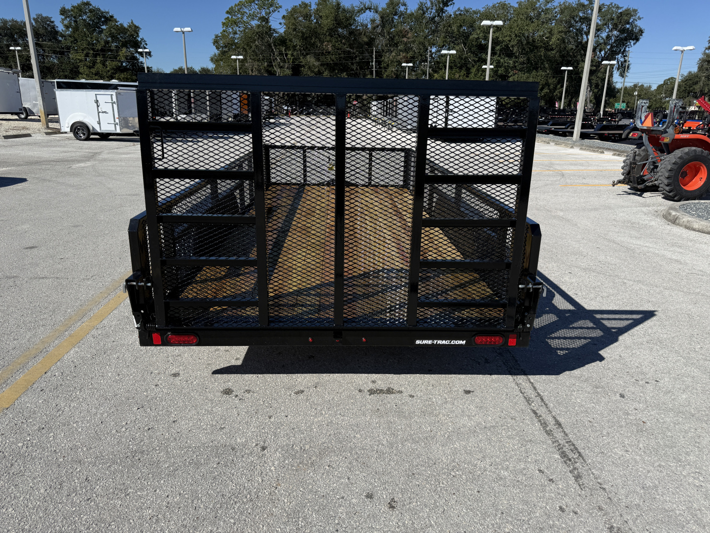 New 2026 Sure-Trac 7x16 7K Tube Top 2' Mesh Sides Utility Trailer