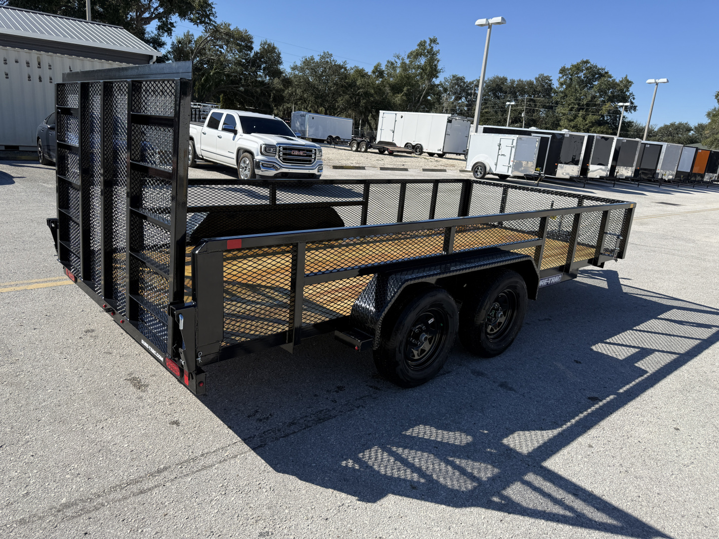 New 2026 Sure-Trac 7x16 7K Tube Top 2' Mesh Sides Utility Trailer
