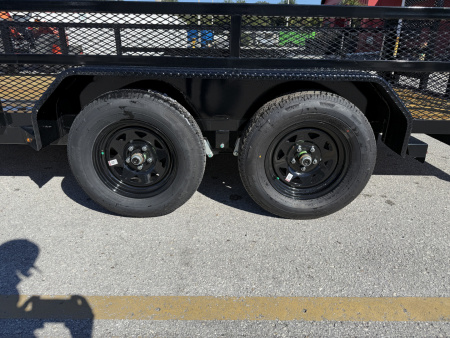 New 2026 Sure-Trac 7x16 7K Tube Top 2' Mesh Sides Utility Trailer