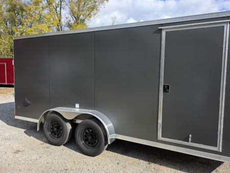 New 2026 US Cargo 7X16 TANDEM AXLE 6' TALL RAMP DOOR 080 POLYCORE SCREWLESS Cargo / Enclosed Trailer