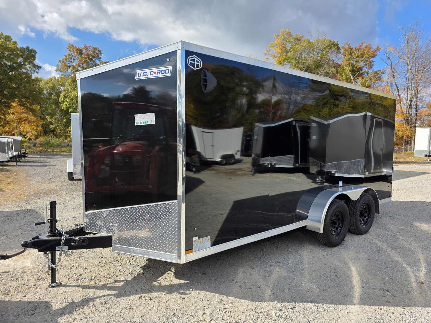 New 2026 US Cargo 7X16 TANDEM AXLE 6' TALL RAMP DOOR 080 POLYCORE SCREWLESS Cargo / Enclosed Trailer