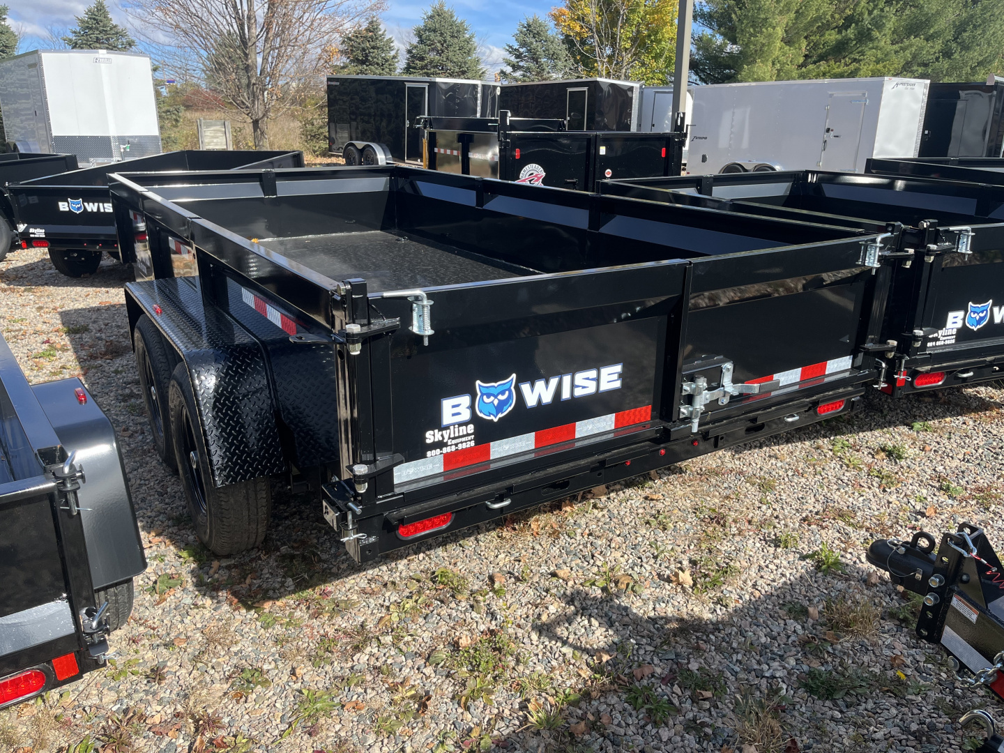 New 2026 BWISE DT714LP-LE-14 Dump Trailer Dump Trailer