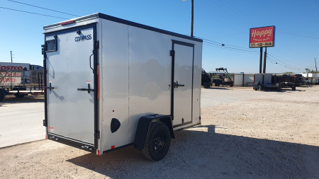New 2026 Compass 5'x10' Enclosed Cargo Trailer - Indigo DLX