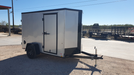 New 2026 Compass 5'x10' Enclosed Cargo Trailer - Indigo DLX