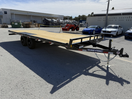 New 2026 Sure-Trac 8.5x20 10K Low Profile Flat Deck Deckover Trailer
