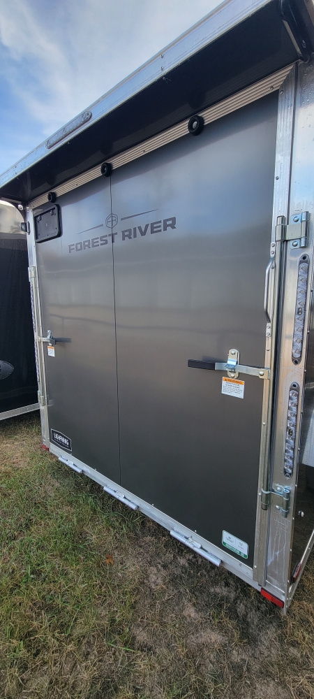 New 2026 Lightning Trailers 7X17 CHARCOAL 3K 2 PLACE Cargo / Enclosed Trailer