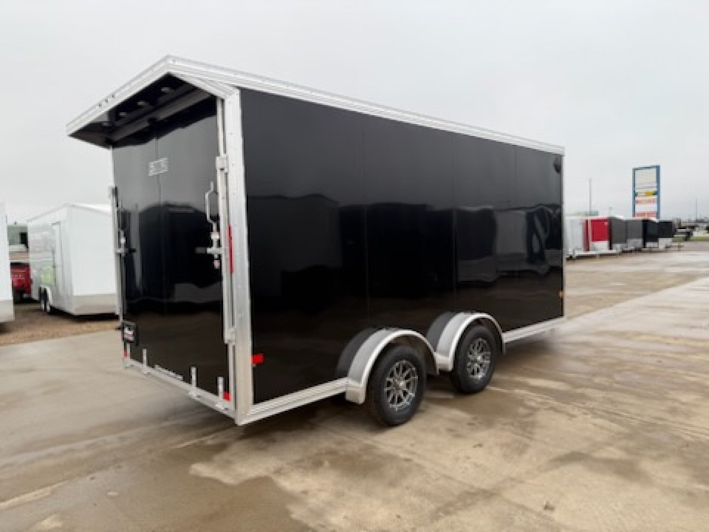 New 2026 E-Z Hauler EZES7.4X16+5 Enclosed Snowmobile Trailer