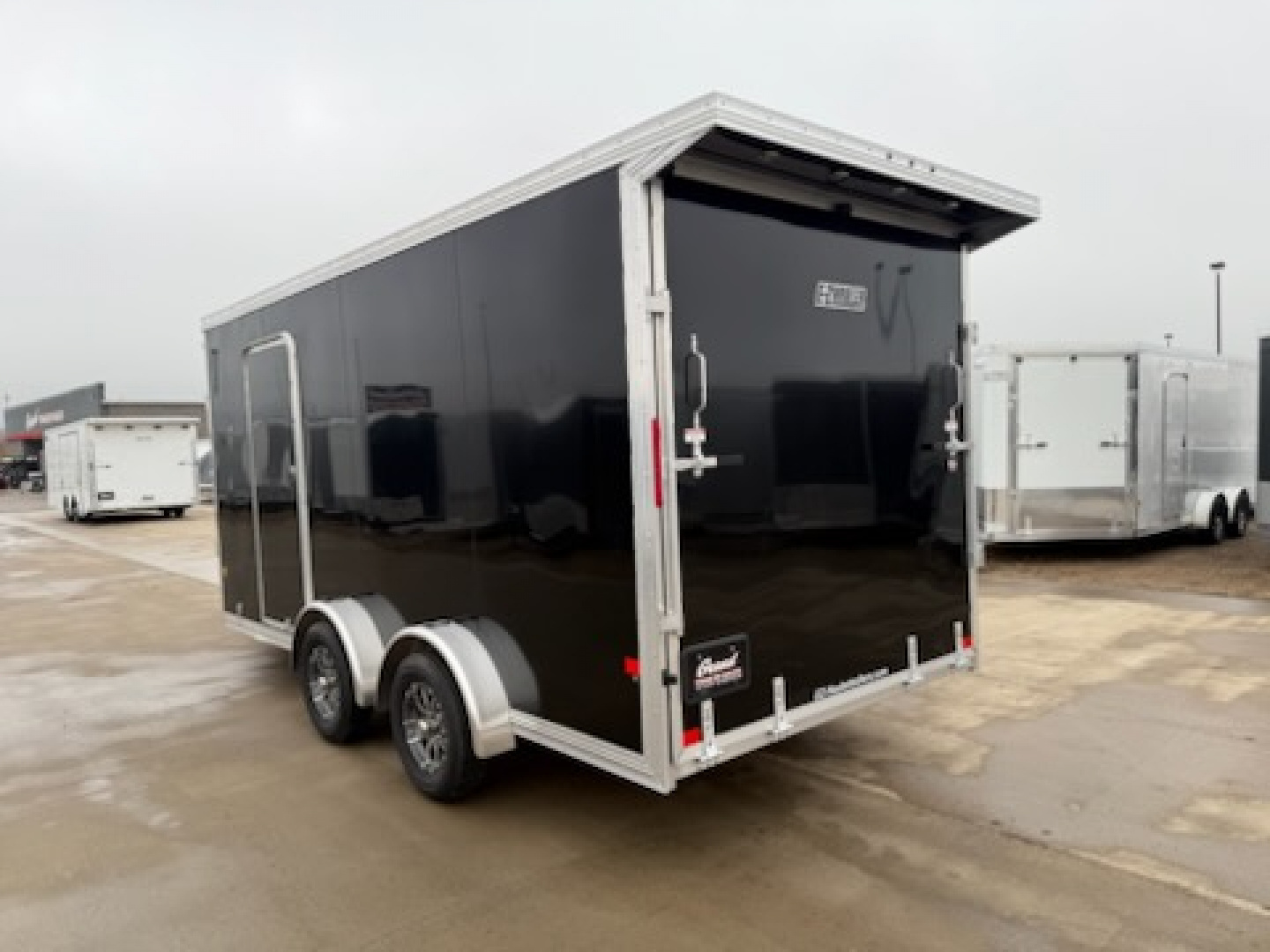 New 2026 E-Z Hauler EZES7.4X16+5 Enclosed Snowmobile Trailer