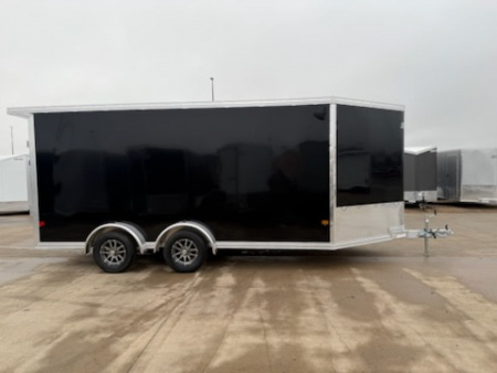 New 2026 E-Z Hauler EZES7.4X16+5 Enclosed Snowmobile Trailer
