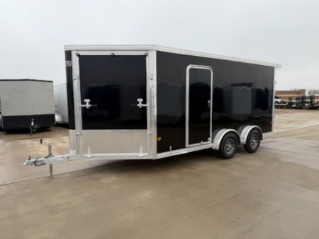 New 2026 E-Z Hauler EZES7.4X16+5 Enclosed Snowmobile Trailer