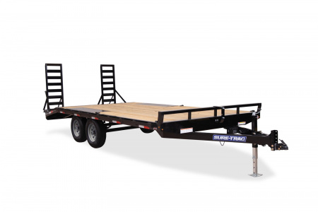 New 2026 SURE-TRAC 102 x 20 (17+3) 10K Low Profile Beavertail Deckover Trailer