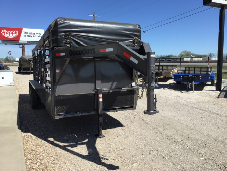 New 2026 Good Guys 6'8"x20' GN Bar Top Livestock Trailer - Wrangler