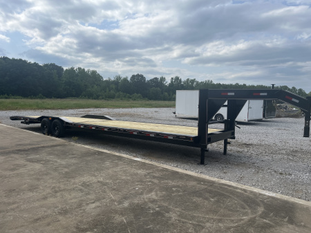 New 2026 Trailblazer 102X36 GOOSENECK 2 CAR HAULER W/ DRIVE OVER FENDERS